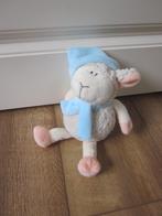 Toys wit superzacht ruwharig schaap knuffel blauwe puntmuts, Ophalen of Verzenden, Nieuw, Overige typen