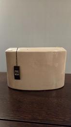 PTMD vaas ovaal wit 22,5 x 34 x 15 cm., Tuin en Terras, 25 tot 40 cm, Binnen, Ophalen of Verzenden, Zo goed als nieuw