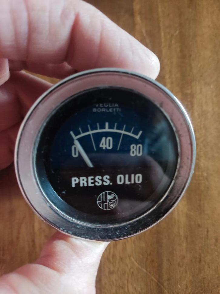Veglia Oliedrukmeter Giulia Nuova Super, Auto-onderdelen, Dashboard en Schakelaars, Gebruikt, Ophalen of Verzenden