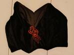 bh top, bustier zwart, Ophalen of Verzenden, Gedragen, Zwart, Zonder mouw