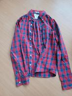 Abercrombie & Fitch overhemd, rood/blauw, maat M, Zo goed als nieuw, Abercrombie & Fitch, Rood, Halswijdte 39/40 (M)
