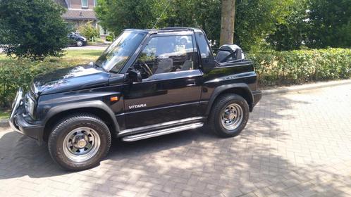 Suzuki Vitara 1.6 JLX Cabrio 4WD U9 1991 Zwart, Auto's, Suzuki, Particulier, Vitara, Benzine, SUV of Terreinwagen, Handgeschakeld