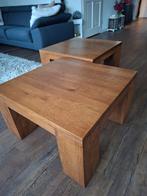 Eiken salontafel, 50 tot 100 cm, Minder dan 50 cm, Rechthoekig, 50 tot 100 cm