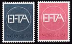 Europa meeloper Noorwegen 1967 MiNr. 551-552 postfris EFTA, Postzegels en Munten, Postzegels | Europa | Scandinavië, Noorwegen