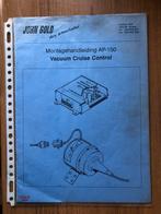 Handleiding  John Gold, Vacuum Cruise Control, Auto diversen, Ophalen of Verzenden