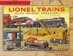 LIONEL Modeltrein Spoorwegen Metalen RECLAMEBORD, Hobby en Vrije tijd, Modeltreinen | Overige schalen, Verzenden, Nieuw, Gelijkstroom of Wisselstroom