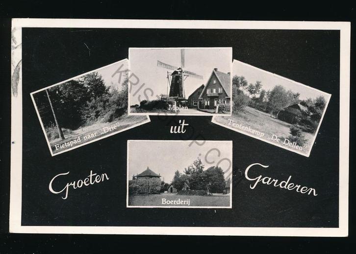 Garderen - meerluik [KRST009-1996, Verzamelen, Ansichtkaarten | Nederland, Gelopen, Gelderland, 1940 tot 1960, Verzenden