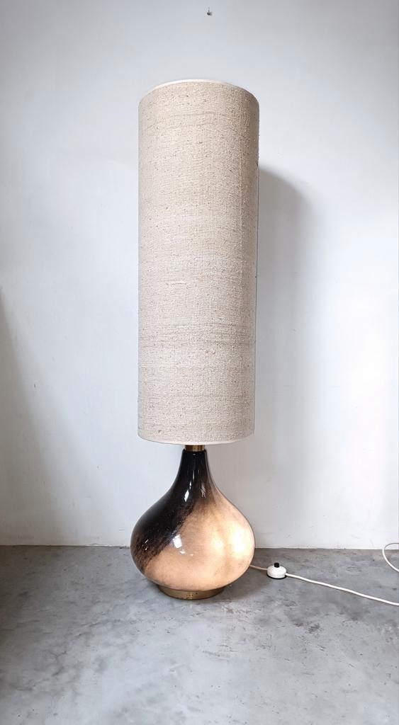 XXL Vloerlamp Doria Leuchten Jaren 1970 met verlichte voet, Huis en Inrichting, Lampen | Vloerlampen, Gebruikt, 150 tot 200 cm