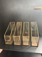 Set van 4 gouden tijdschriftenhouders, Ophalen of Verzenden, Zo goed als nieuw