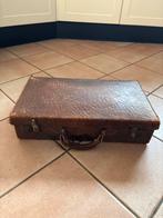 Vintage leren aktetas, Gebruikt, 50 tot 60 cm, Slot, Leer