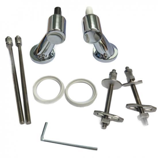 Geberit scharnieren toilet - Citterio, Doe-het-zelf en Verbouw, Sanitair, Nieuw, Toilet, Chroom, Ophalen of Verzenden