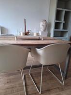 6 Beige Kuipstoelen - Japandi/Wabi Sabi Stijl, Ophalen, Bruin, Japandi, Wabi Sabi, Zo goed als nieuw