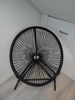 Mooie zwarte draadstoel - Zithoogte 46cm, Ophalen, Zo goed als nieuw, Zwart, Eén