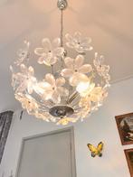 Kunststoffen bloemen lamp, Huis en Inrichting, Lampen | Kroonluchters, Ophalen, Zo goed als nieuw