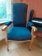 Stoel - zetel antiek, nieuw gestoffeerd, Ophalen