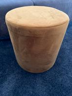 krukje poef okergeel, Ophalen of Verzenden, Zo goed als nieuw, Rond, Minder dan 50 cm