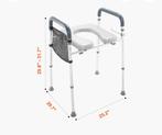 Toiletverhoger nieuw aluminium met armsteunen, Diversen, Verpleegmiddelen, Ophalen, Nieuw