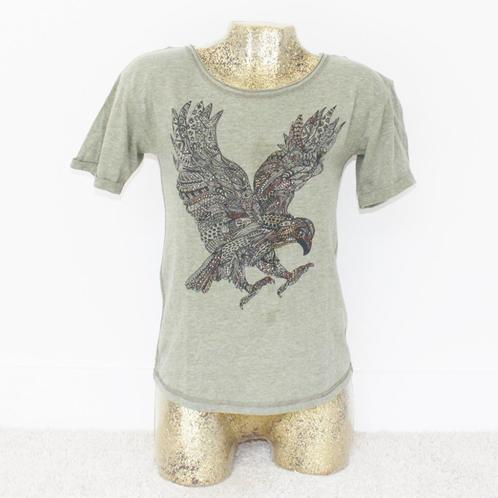 Super Leuk L.O.G.G. Shirtje (XS) - 28 € 10,-, Kleding | Dames, T-shirts, Zo goed als nieuw, Maat 34 (XS) of kleiner, Groen, Korte mouw