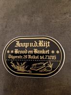 3958 Vintage Sticker Joop v.d. Rijt, Ophalen of Verzenden, Gebruikt
