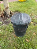 Zinken prullenbak 1948, Huis en Inrichting, 40 liter of meer, Ophalen, Zo goed als nieuw, Metaal