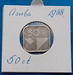 Aruba 50 cent UNC - 1988, Postzegels en Munten, Munten | Nederland, Verzenden, Koningin Beatrix, ½ gulden, Losse munt