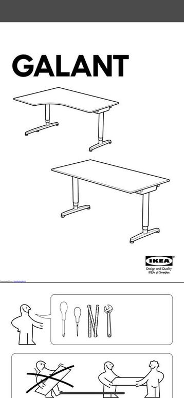 IKEA Galant Zit - Sta bureau elektrisch | In goede staat - afbeelding 8