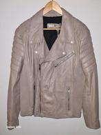 Mooie nieuwe heren leer jas xl grijs, Ophalen of Verzenden, Nieuw, Maat 56/58 (XL), Grijs