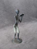 brons afrikaans beeldje uit burkino faso ali nikiema, Ophalen of Verzenden, Brons