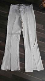 Terra di Siena, flared pants met split, mt M/L, Kleding | Dames, Maat 38/40 (M), Terra di Siena, Wit, Ophalen of Verzenden