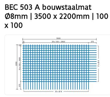 wapeningsnet  betonnet beschikbaar voor biedingen