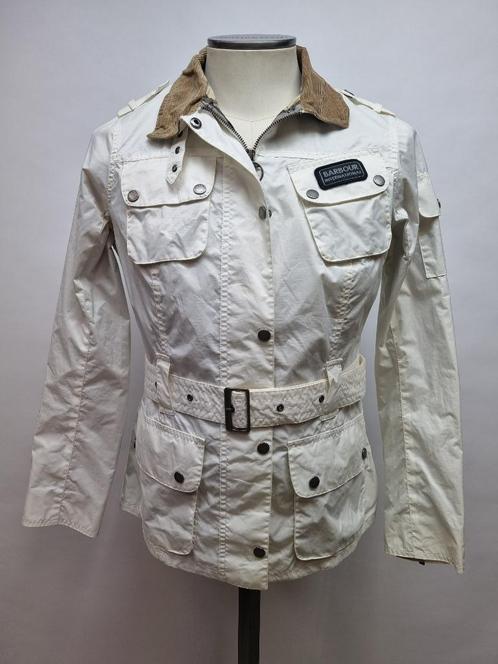 Barbour dames zomerjack. 'Rainbow Silver int' maat 38, Kleding | Dames, Jassen | Zomer, Zo goed als nieuw, Maat 38/40 (M), Wit