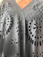 Aparte Zwarte Open Omslagdoek/Cape, Kleding | Dames, Ophalen of Verzenden, Zo goed als nieuw, Zwart, Jas of Mantel