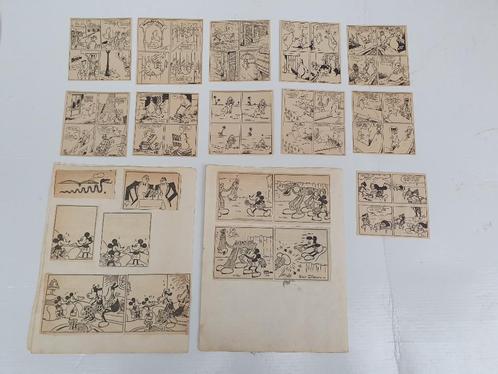 Oude Stripje s  Spooky Mickey Mouse Victor Hugo Mahama 1933, Verzamelen, Stripfiguren, Gebruikt, Plaatje, Poster of Sticker, Overige figuren