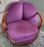 Exclusieve Notenhouten Fauteuil, Huis en Inrichting, Overige materialen, 75 tot 100 cm, Zo goed als nieuw, 75 tot 100 cm