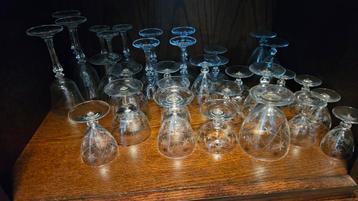 Vintage Kristallen Glazen Set beschikbaar voor biedingen