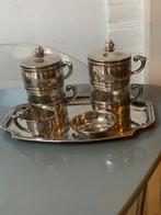 Chique verzilverd Sivar Delheid frères café filtre set, Ophalen of Verzenden