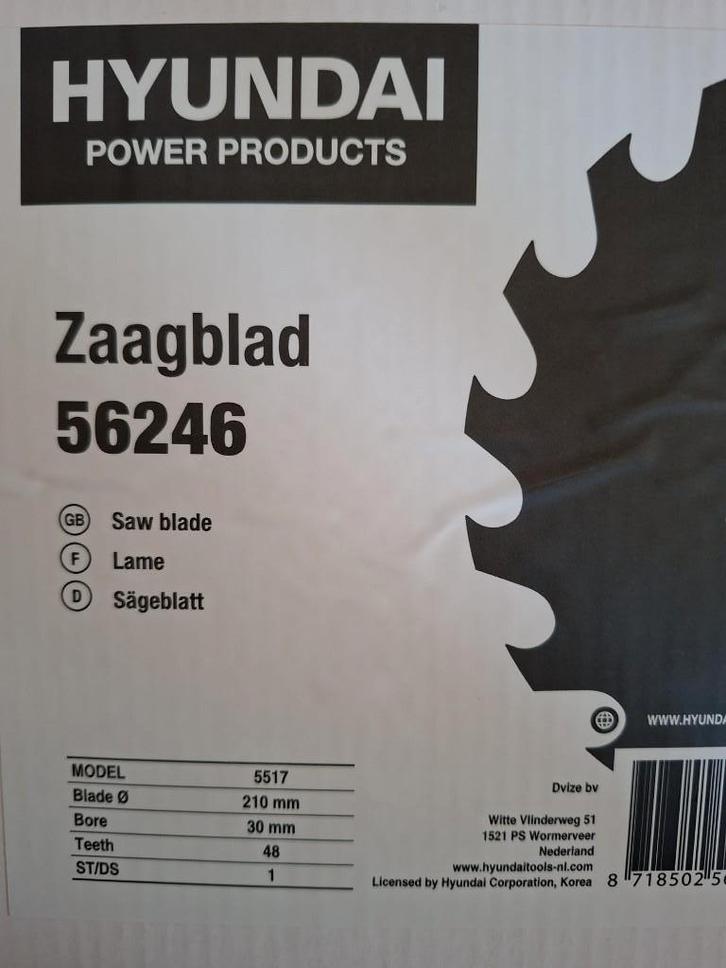 Zaagbladen (5x Hyundai), Doe-het-zelf en Verbouw, Gereedschap | Zaagmachines, Nieuw, Afkortzaag, 1200 watt of meer, 70 mm of meer