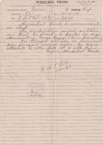 Telegram en 2 stencils wapenstilstand WO1 1918 First Army UK, Verzamelen, Ophalen of Verzenden, Overige soorten, Engeland, Overige typen