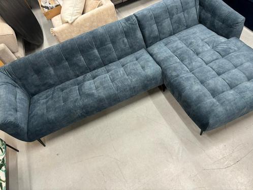 Flame hoekbank Loods 5 donkerblauw, Huis en Inrichting, Banken | Sofa's en Chaises Longues, Nieuw, Driepersoons, 250 tot 300 cm