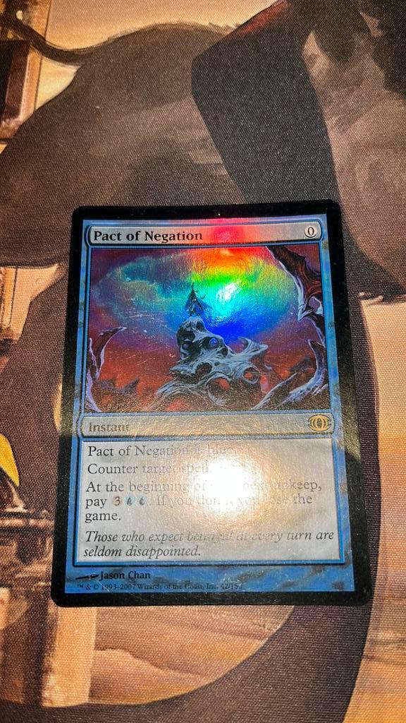 Pact of Negation Foil, Hobby en Vrije tijd, Verzamelkaartspellen | Magic the Gathering, Zo goed als nieuw, Foil, Ophalen of Verzenden