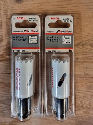2x Bosch Progressor Gatzaag 24mm - Nieuw! beschikbaar voor biedingen