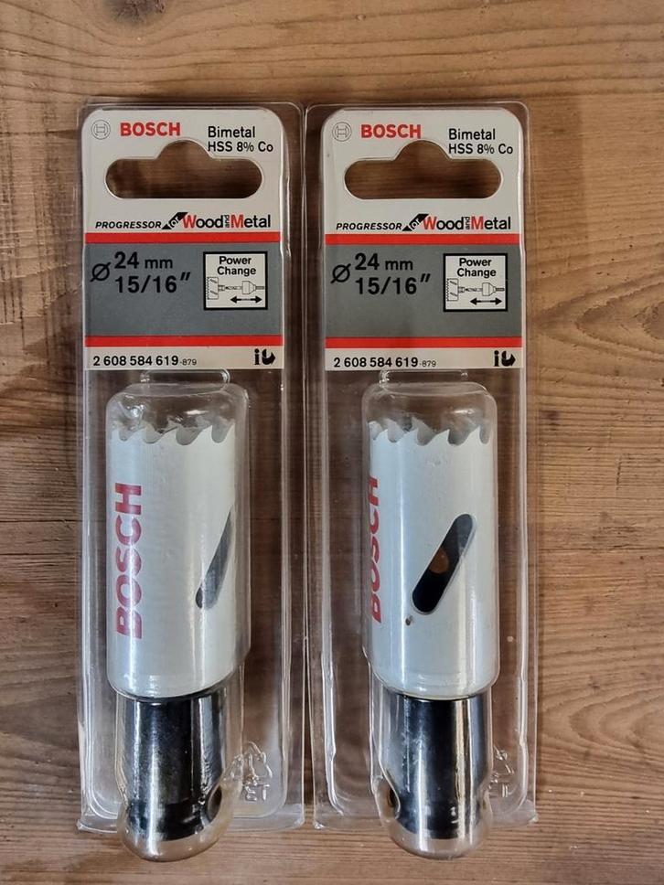 2x Bosch Progressor Gatzaag 24mm - Nieuw!, Doe-het-zelf en Verbouw, Gereedschap | Machine-onderdelen en Toebehoren, Nieuw, Ophalen of Verzenden