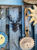 Zeer mooi gietijzeren hertenkop, Ophalen, Zo goed als nieuw