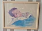 Twee baby schilderijen, Ophalen of Verzenden