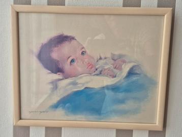 Twee baby schilderijen beschikbaar voor biedingen