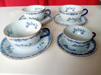 3 grote porseleinen soepkommen + schotels Rorstrand Ostindia, Overige typen, Ophalen of Verzenden, Zo goed als nieuw, Overige stijlen