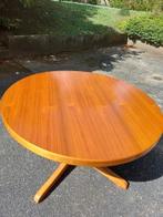 VINTAGE Bauman tafel, 150 tot 200 cm, 100 tot 150 cm, Rond, Teakhout