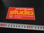 sticker Omroep KRO voor het hele gezin STUDIO *, Verzamelen, Ophalen, Zo goed als nieuw