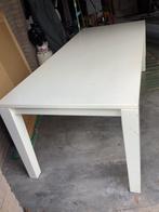 Massief eiken eettafel 2,20mx90cm (uitklapbaar 2.70m), Huis en Inrichting, Tafels | Eettafels, Ophalen, Gebruikt, Eikenhout, 200 cm of meer
