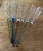 Set van 6 gekleurde champagneflûtes, handgeblazen glas, Ophalen, Nieuw, Overige typen